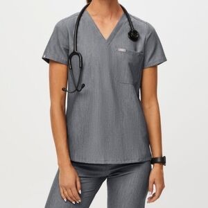 Figs Graphite Catarina One-Pocket Scrub Top XXS